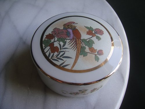 老時光OLD-TIME Vintage & Classic & Deco 【老時光 OLD-TIME】早期二手日本製陶瓷珠寶盒