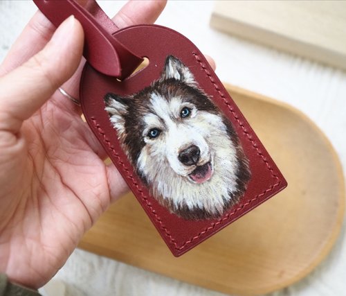 Leatherable 皮革生活選物 客製化 手繪皮革 行李牌/ 小名牌/ 吊牌 寵物