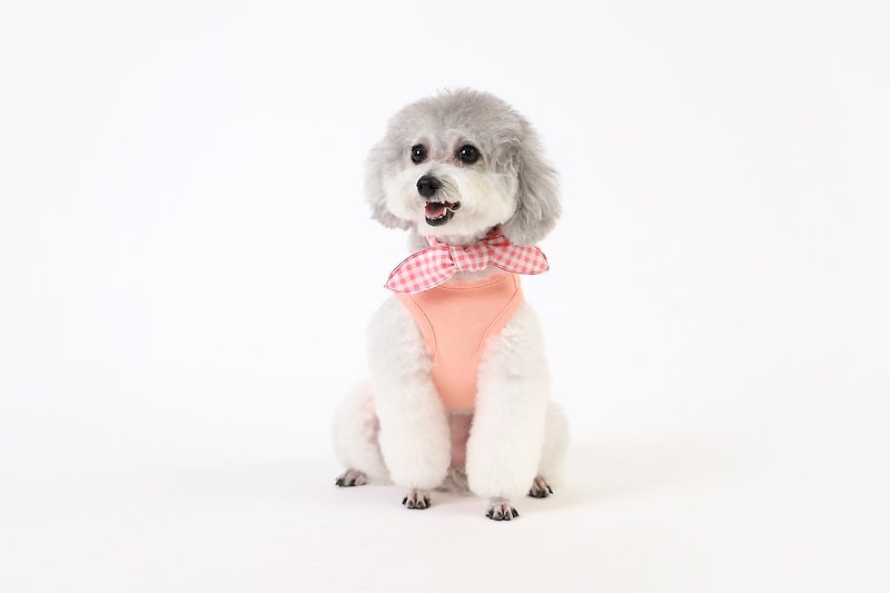 Gelato Pet T-Shirt-Round Neck Sleeveless (Pink) - ชุดสัตว์เลี้ยง - ผ้าฝ้าย/ผ้าลินิน สึชมพู