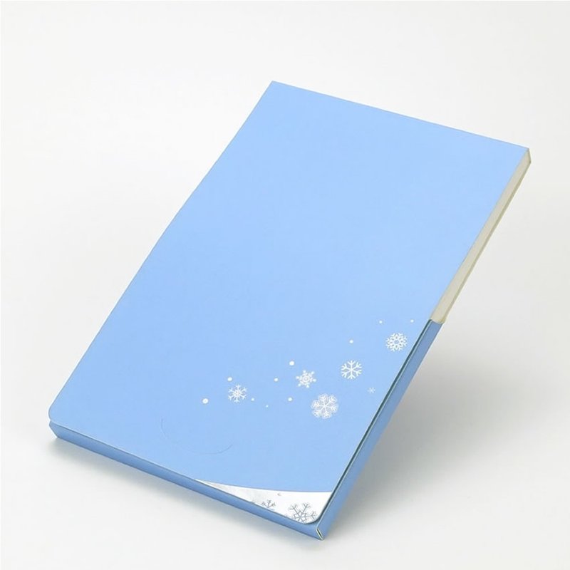 封套式錄音卡片-雪花晶彩(冰雪藍)-驚喜禮物 生日 情人節 聖誕節 - 卡片/明信片 - 紙 藍色