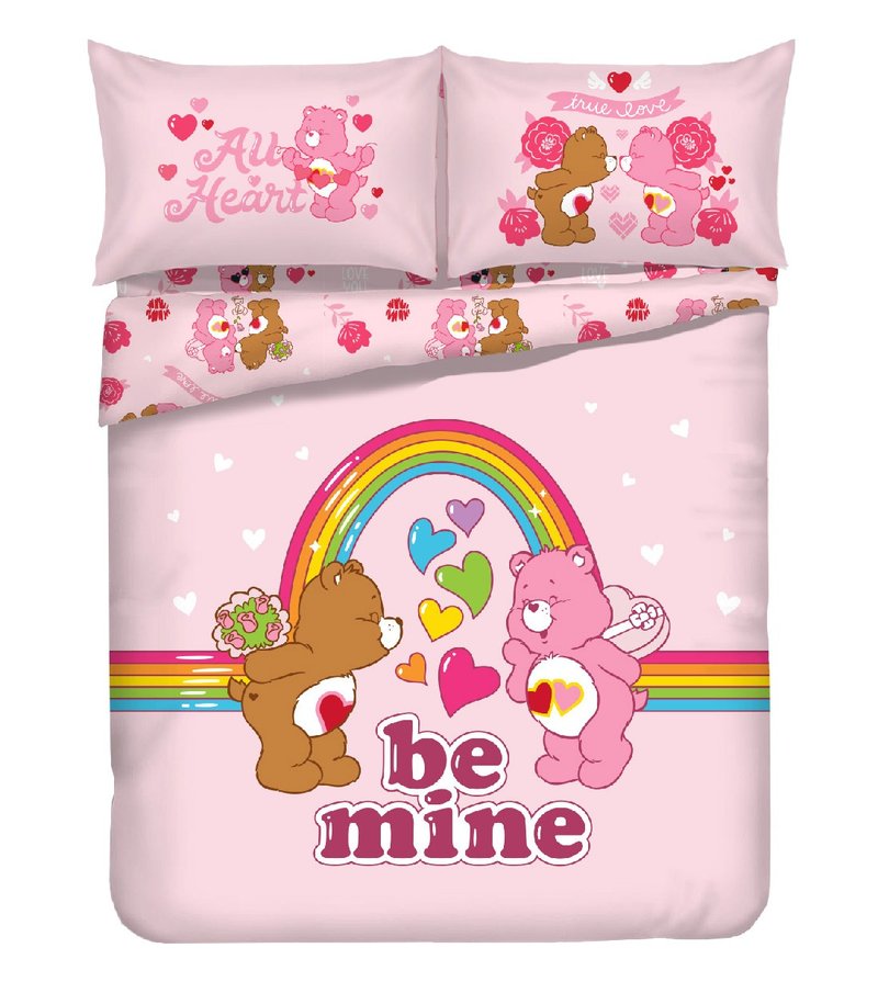 Care Bears BeMine 印花純棉系列 (CR002) - 寢具/床包 - 棉．麻 多色