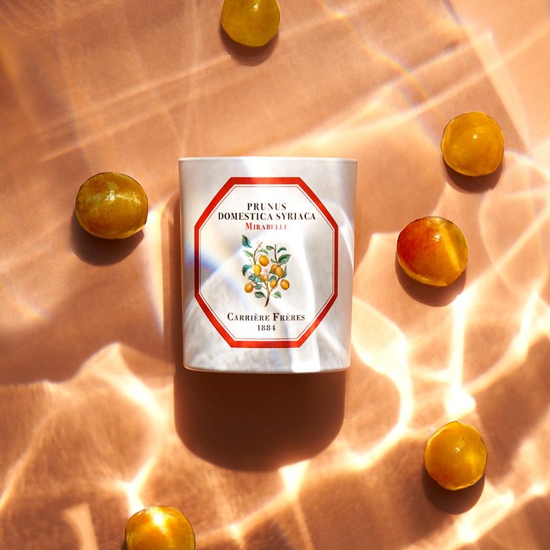 Carrière Frères 黃香李香氛蠟燭 - 香氛蠟燭/燭台 - 陶 白色