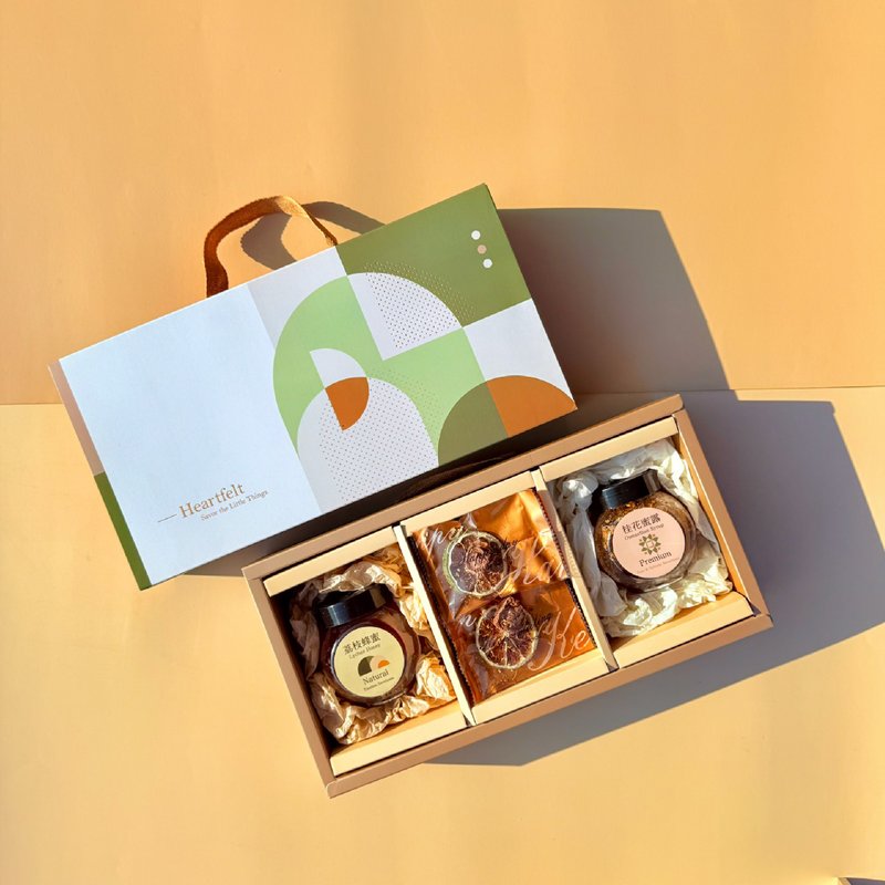 【臺一養蜂園】心月雙蜜禮盒  蜂采三重奏禮盒  禮盒首選 - 蜂蜜/黑糖 - 其他材質 