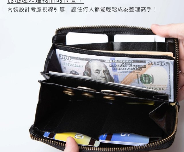 Hallelujah 小さい長財布「TIDY2.0 」Noble 防水 Nero TIDY2.0 財布 ビジネス レザー 長財布 Hallelujah