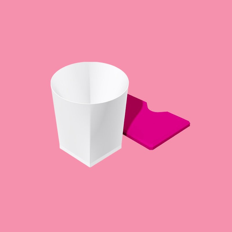 FOFOCUP Taiwan Creative Foldable 8oz Folding Cup (Pink) - แก้ว - พลาสติก สึชมพู