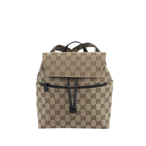 日本直送 名牌中古包 】GUCCI グッチ GG柄 バックパック ベージュ