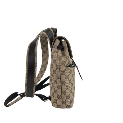 日本直送 名牌中古包 】GUCCI グッチ GG柄 バックパック ベージュ