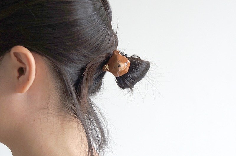[Common angle forest] big brown bear hair ring / bracelet - Hair Accessories - Paper 