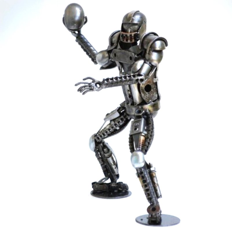American Football Player SCRAP METAL, Cool gift for him, Cool Birthday Gift - 擺飾/家飾品 - 其他金屬 