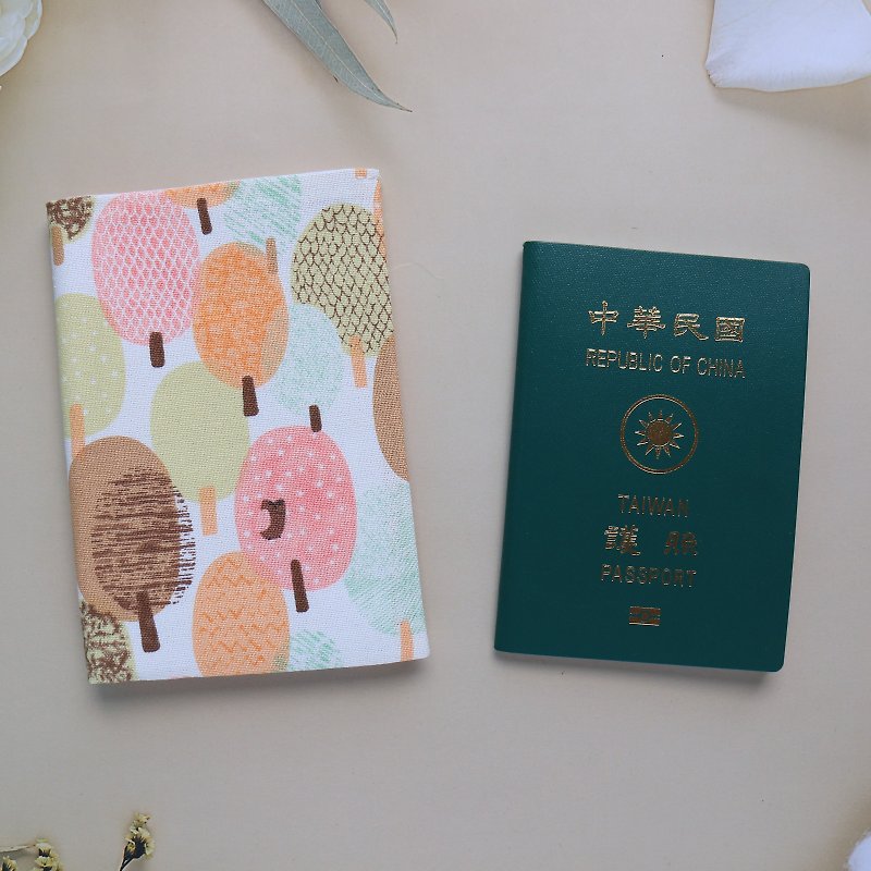 [Shimmer Forest] Passport Holder Passport Holder Passport Bag - Passport Holders & Cases - Cotton & Hemp Blue