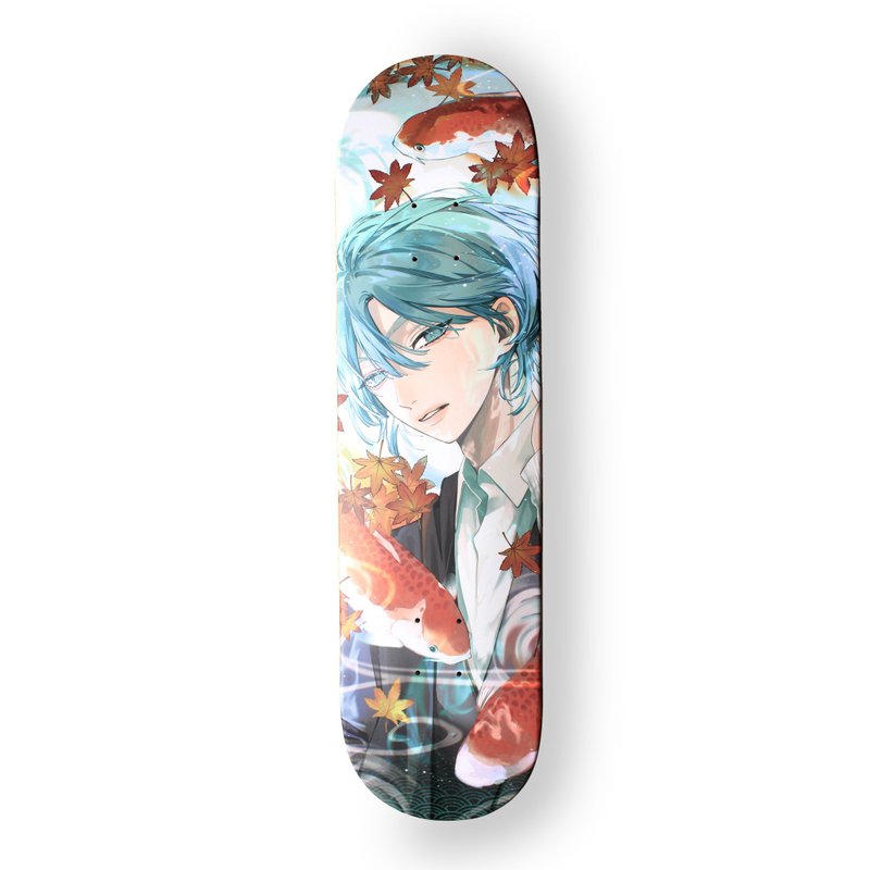 【 日本文様をアップデートする 】りとまおり　コラボスケボーデッキ - 海報/掛畫/掛布 - 木頭 多色