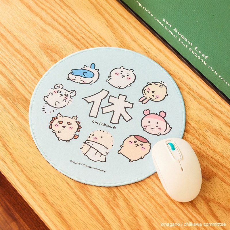 Yanda Jiikawa mouse (desk) pad (Zzz Hugh) - แผ่นรองเมาส์ - วัสดุอื่นๆ สีน้ำเงิน