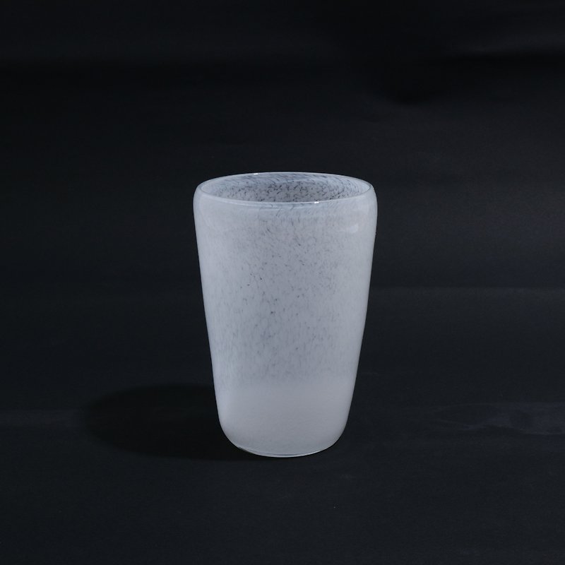 白色水杯350ml-新竹手工玻璃
