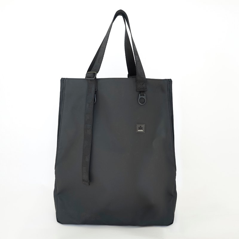 [Refurbished] 20% off brand new unused matte black jetty tote bag_Micro-scratch refurbished - กระเป๋าแมสเซนเจอร์ - วัสดุกันนำ้ สีดำ