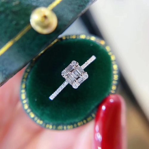 Joiel Fine Jewelry Designs 18K金鑽石戒指-小梯方設計