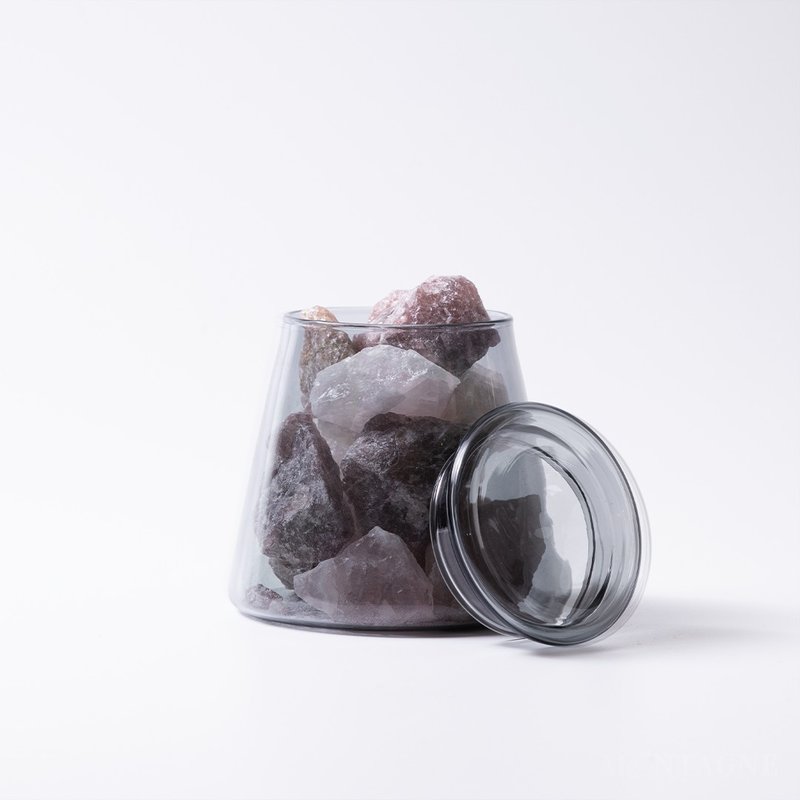 【Montagne】粉水晶+草莓晶 | 富士山晶礦杯 - 香氛/精油/擴香 - 水晶 粉紅色