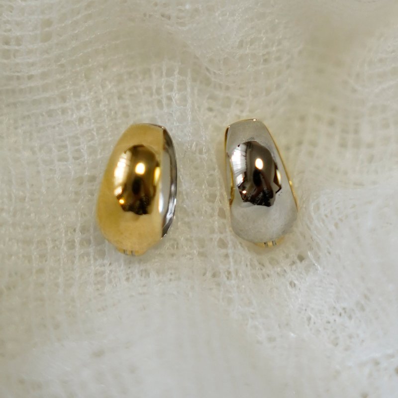 Platinum K18YG combination pierced - Earrings & Clip-ons - Other Metals Gold