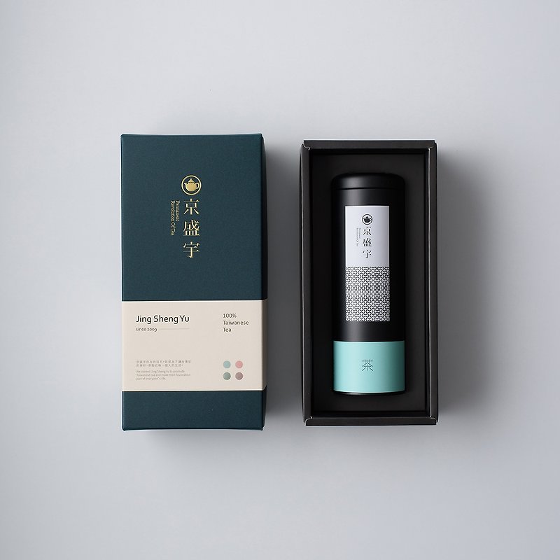 單罐禮盒-如水藍-清香阿里山烏龍100g - 茶葉/茶包 - 新鮮食材 藍色