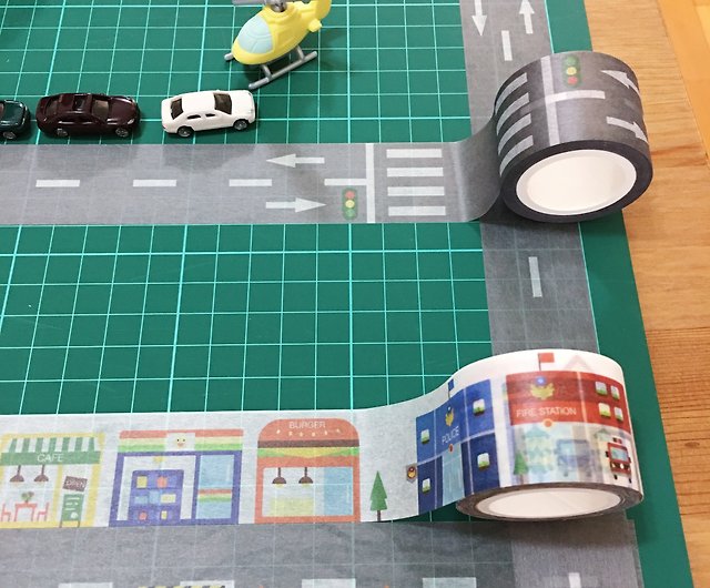 Road series masking tape : road - Shop Baby island Washi Tape - Pinkoi