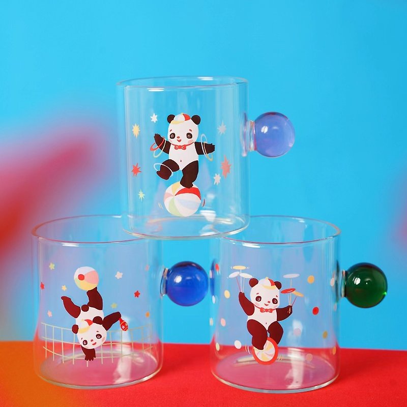 Acrobatic Link 80s Retro Showa Gift Set Glass Cup - Cups - Glass Multicolor
