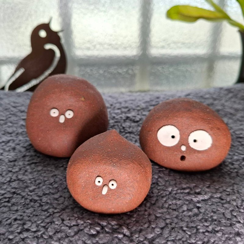 陶偶一家人系列- 2號 療癒系手作陶偶 文創 擺飾 - 公仔/玩偶 - 陶 