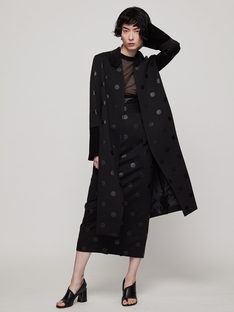 Side opening collar collar coat - เสื้อแจ็คเก็ต - วัสดุอื่นๆ 