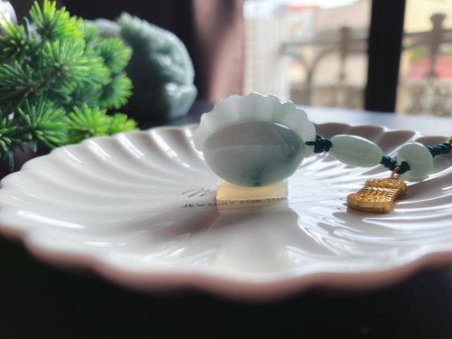 樂藏｜輕珠寶｜手作能量 天然緬甸玉 翡翠 手工雕 水餃 喜慶團圓 交好運 發大財 包