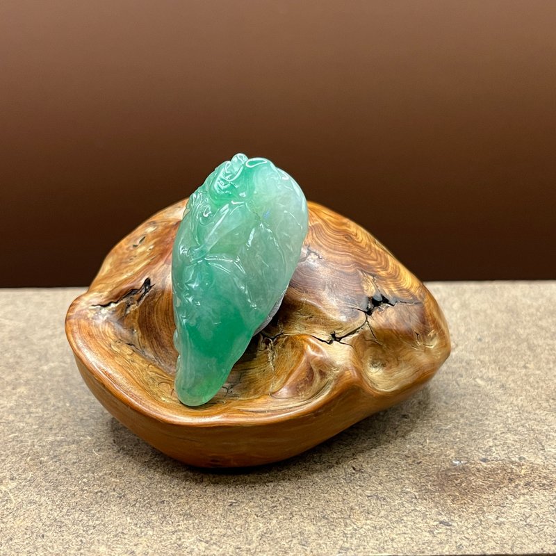 Hanyu Jewelry. Natural A Burmese Jade Jade. Ice Green Mermaid. The water is super good. Translucent and moist - อื่นๆ - หยก 