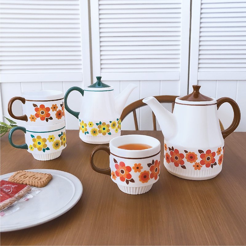 Japanese DECOLE tableware - Kokopele teapot set series - Teapots & Teacups - Pottery 