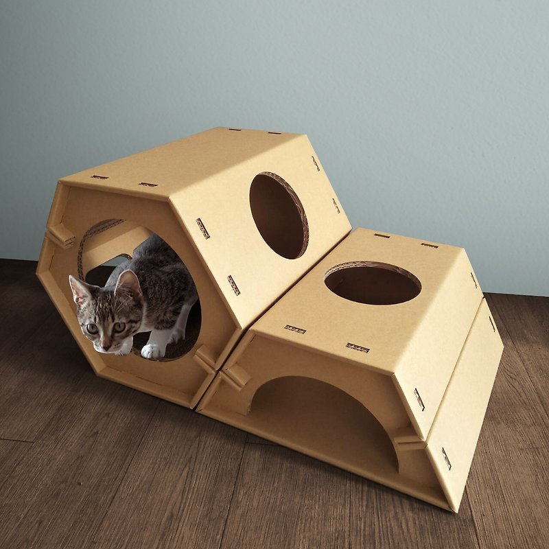 【好貓在家】貓的蜂巢貓屋 兩件組