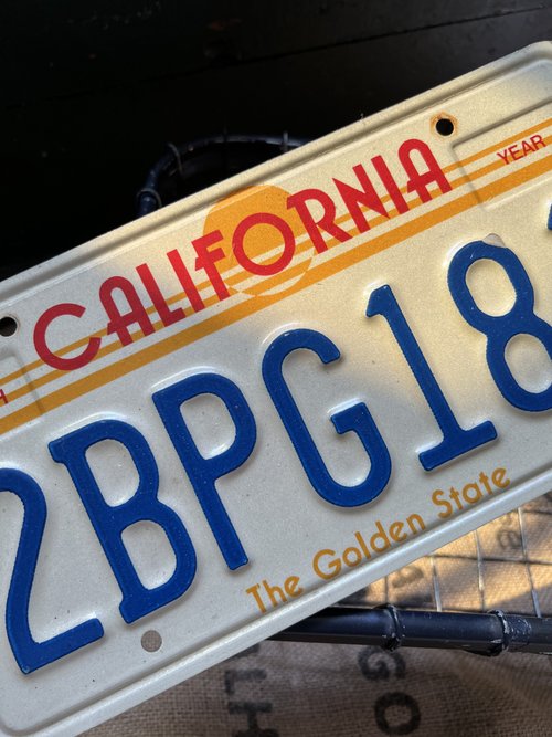 ヴィンテージUSAカリフォルニアアンティーク古いナンバー