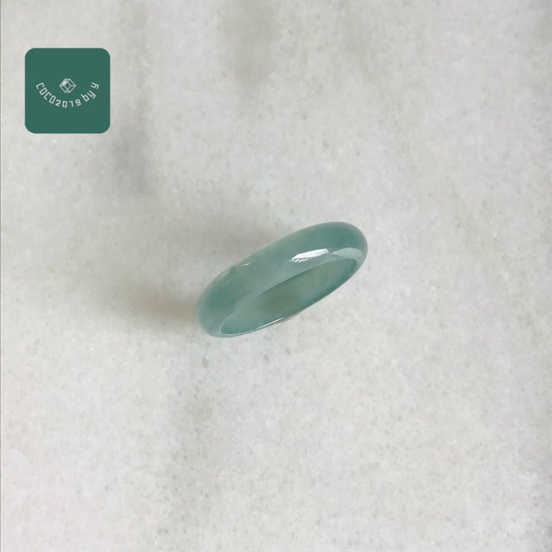 翡翠戒指 天然石 瓜地馬拉產 13.5號 指環 R28-040 - 戒指 - 玉石 綠色