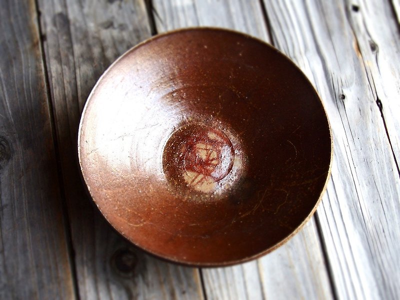 Bizen bowl (21.5cm) hc1-015 - จานเล็ก - ดินเผา สีนำ้ตาล