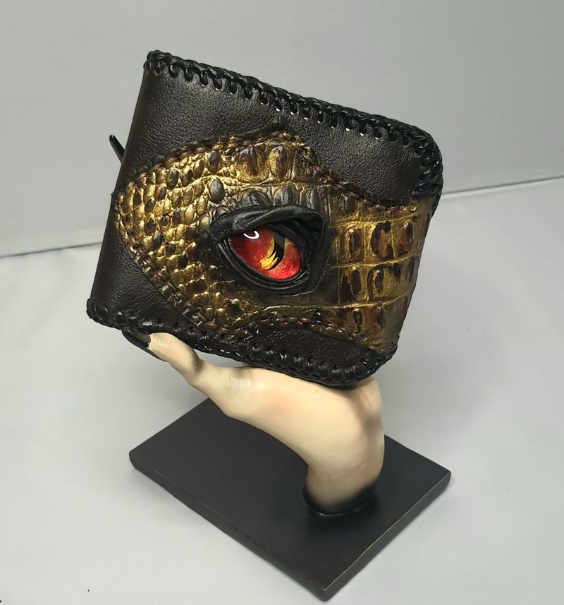 leather wallet,dragon eye,present,gift,dragon wallet,larp,cosplay,aragon - 皮夾/長短夾/錢包 - 真皮 多色