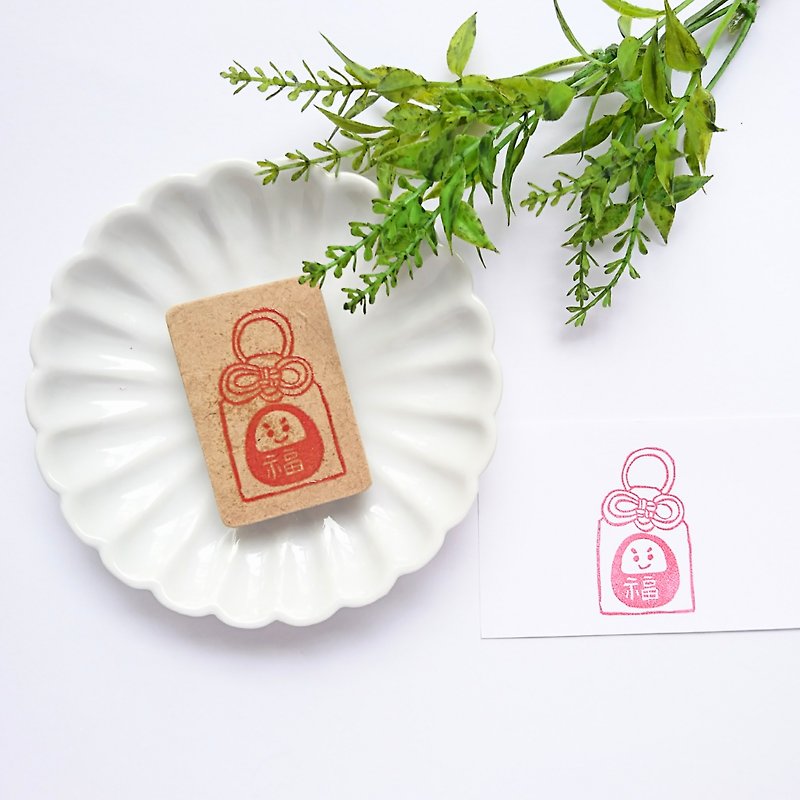Japan Stamp [Daruma Mamoru] - ตราปั๊ม/สแตมป์/หมึก - ยาง ขาว