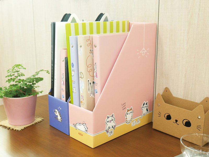 O-CAT－A4直立式文件收納盒 - 居家收納/收納盒/儲物盒 - 紙 