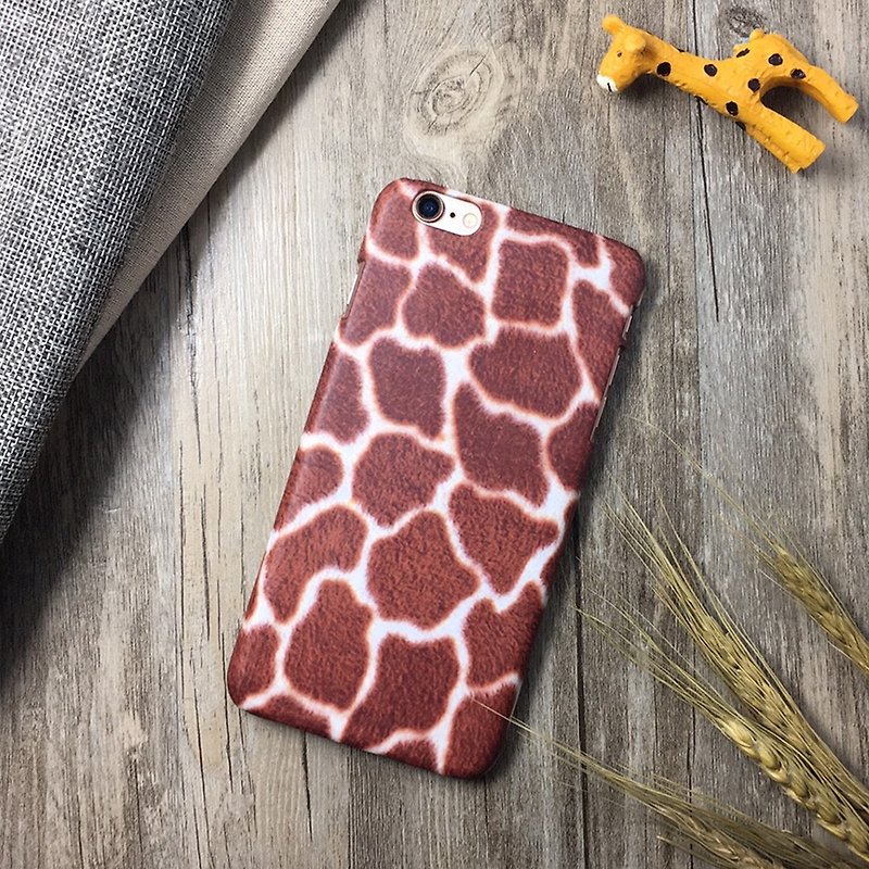 Giraffe pattern -Iphone 6 / 6s phone shell / protective sleeve / Christmas gift - เคส/ซองมือถือ - พลาสติก สีนำ้ตาล