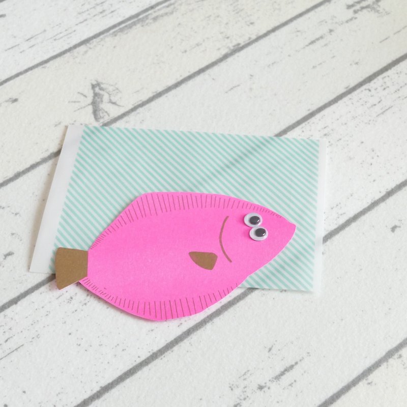 Fish card flounder - Cards & Postcards - Paper Multicolor