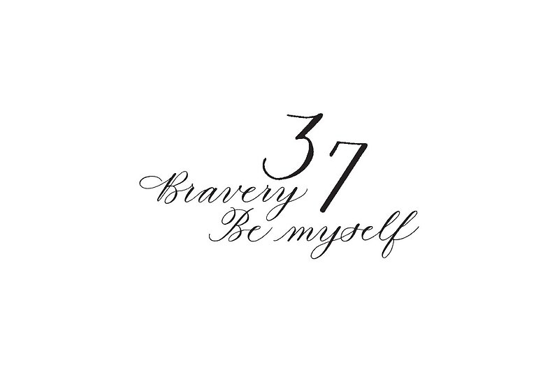 (Exclusive Order) cottontatt Bravery + Be myself + 37 - สติ๊กเกอร์แทททู - วัสดุอื่นๆ สีดำ