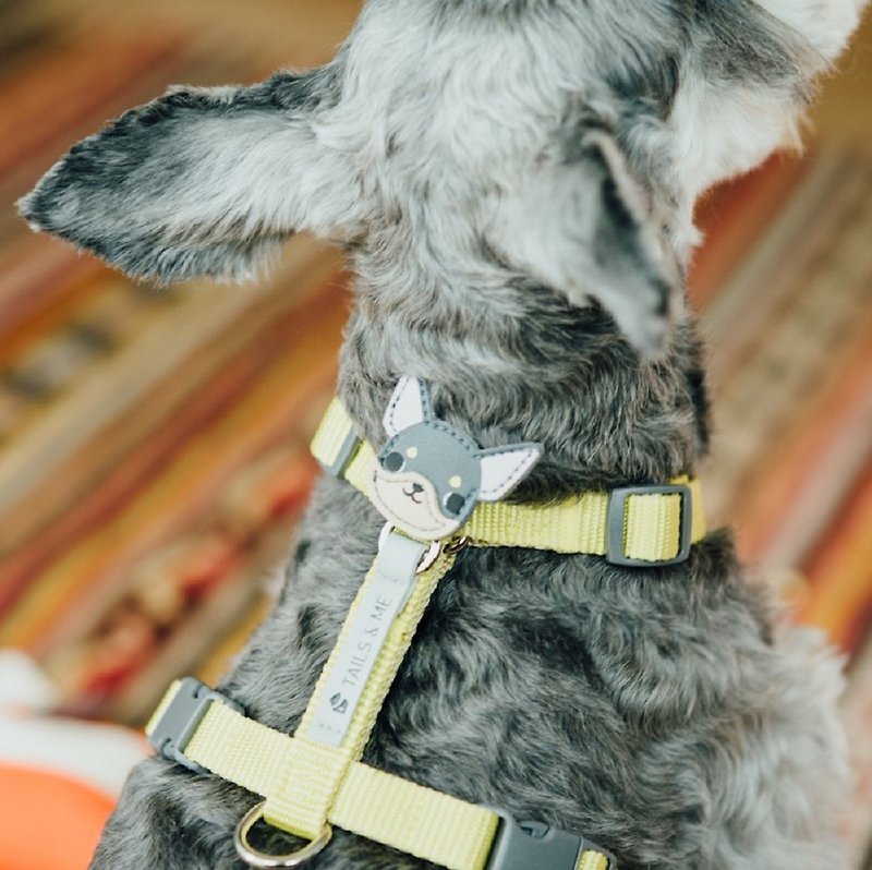 [Tail and Me] Exclusive Accessories Dog Head Series Chihuahua Black - ปลอกคอ - วัสดุอื่นๆ สีดำ