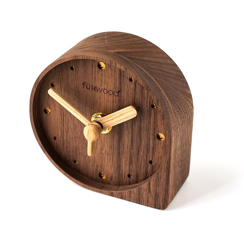 fünwood │ Copper Wooden Clock - นาฬิกา - ไม้ สีทอง