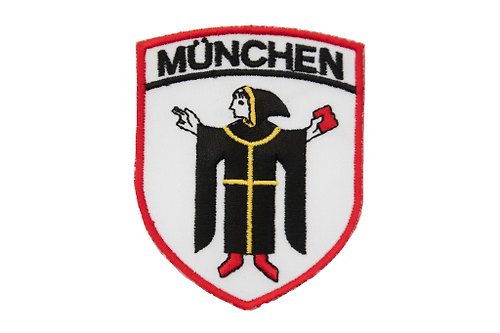 A-ONE DIY布標燙 貼花布貼 德國 慕尼黑的孩子地標刺繡 貼徽章 衣服裝飾