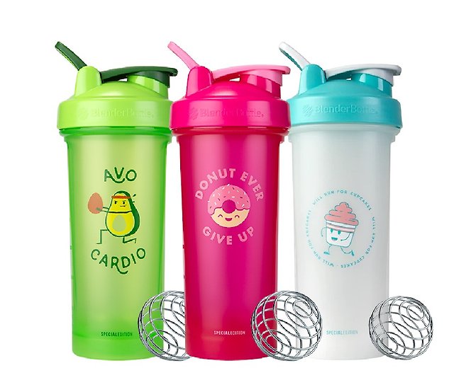 BlenderBottle Classic 28 oz Pink Shaker Cup with Wide Mouth and Flip-Top  Lid 