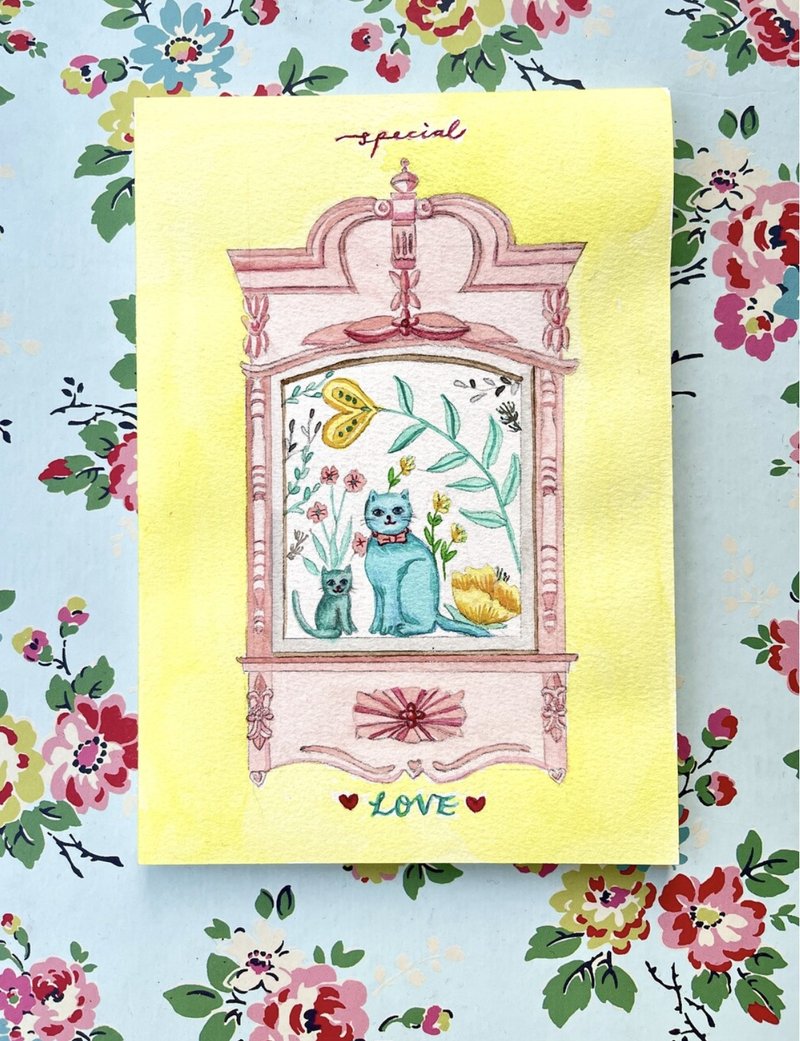 (GRIT) Cat in the Window Card - การ์ด/โปสการ์ด - กระดาษ 