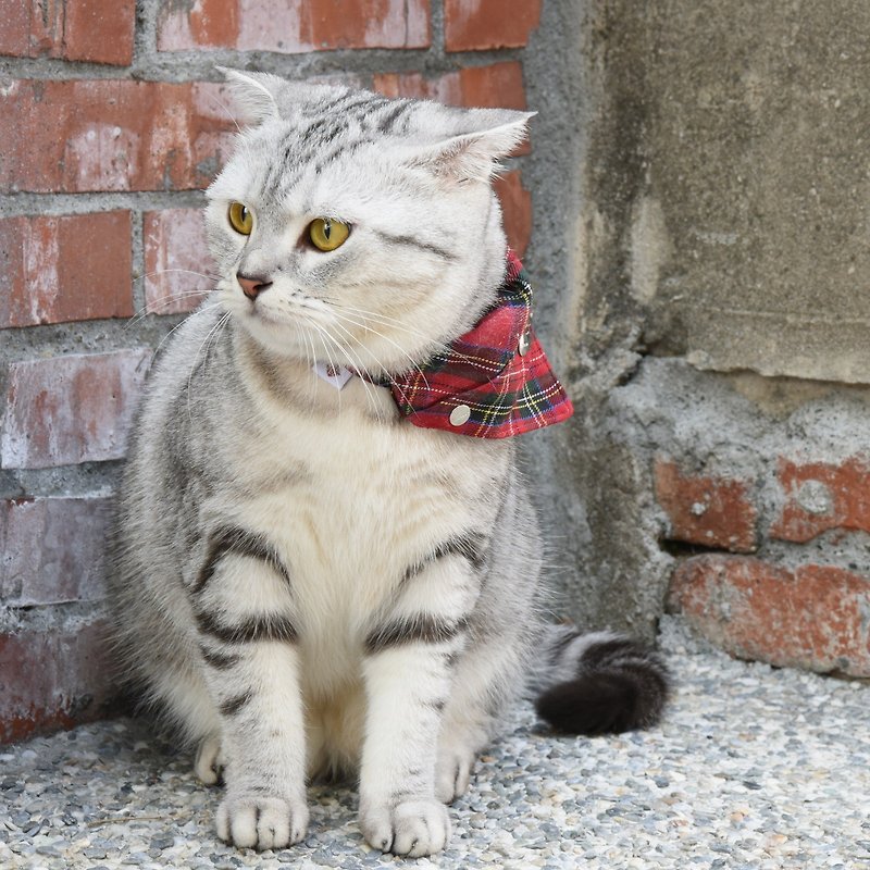【ZAZAZOO】 cat collar accessories - classic red (excluding collar) - Collars & Leashes - Polyester Red