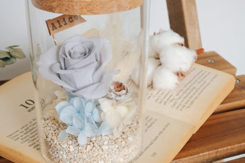 Memories Summer Memories bottle with no blooming water blue graduation gift can be customized brand - Dried Flowers & Bouquets - Plants & Flowers Blue