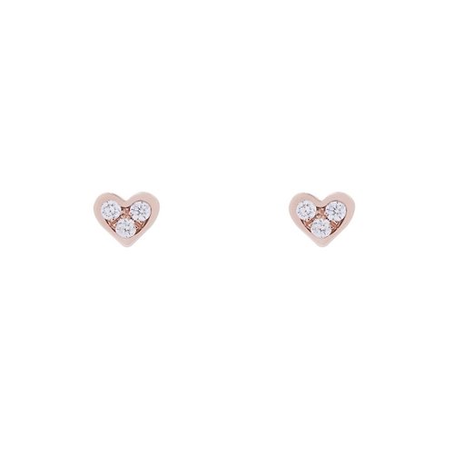 懷特黛絲鑽石珠寶設計 心型拼鑽石耳環