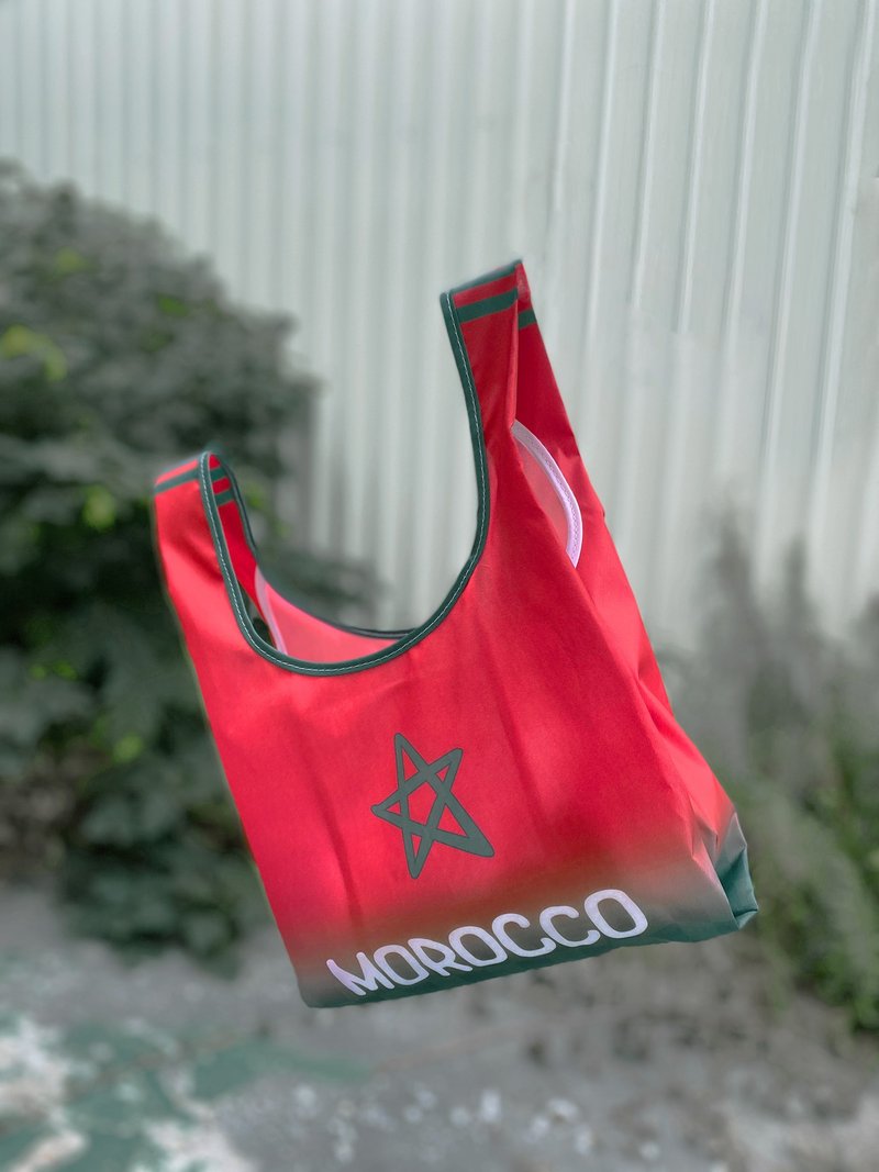 BLR 環保 購物袋 摩洛哥 世界盃 - 手提包/手提袋 - 聚酯纖維 紅色