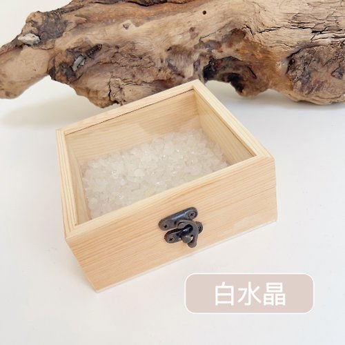Heidi詩鈺瑄輕珠寶 水晶消磁淨化盒-原木方形