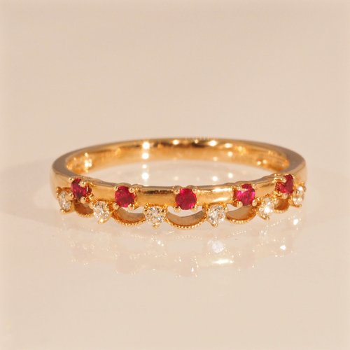 IRIZA Jewellery 18K金紅寶石 Dansu 戒指 The Ruby Dansu Ring in Roseate
